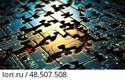 code data puzzle ai generated. Стоковое AI-изображение, AI-художник Vectorwin / Фотобанк Лори