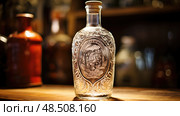 intricate flip top bottle ai generated. Стоковое AI-изображение, AI-художник Vectorwin / Фотобанк Лори