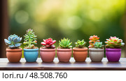 aloe succulent plants ai generated. Стоковое AI-изображение, AI-художник Vectorwin / Фотобанк Лори