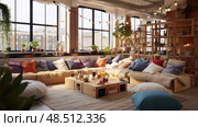 breakout office loft ai generated. Стоковое AI-изображение, AI-художник Vectorwin / Фотобанк Лори