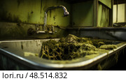 stagnant dirty water sink ai generated. Стоковое AI-изображение, AI-художник Vectorwin / Фотобанк Лори