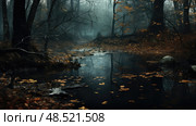 pond stagnant water ai generated. Стоковое AI-изображение, AI-художник Vectorwin / Фотобанк Лори