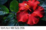 banana plants tropical ai generated. Стоковое AI-изображение, AI-художник Vectorwin / Фотобанк Лори
