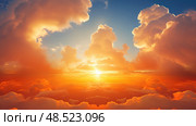 close orange sunburst ai generated. Стоковое AI-изображение, AI-художник Vectorwin / Фотобанк Лори