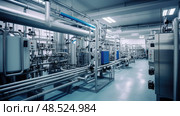 disinfection industrial water treatment ai generated. Стоковое AI-изображение, AI-художник Vectorwin / Фотобанк Лори