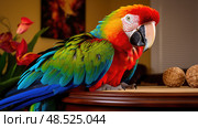 parrot house pets ai generated. Стоковое AI-изображение, AI-художник Vectorwin / Фотобанк Лори