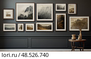 disply frame on a wall ai generated. Стоковое AI-изображение, AI-художник Vectorwin / Фотобанк Лори