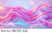 Concept: Dreamy Waves, Background: Soft Pastel Colors, Purpose: Print for decorative art. Стоковое AI-изображение, AI-художник Данила Большаков / Фотобанк Лори