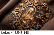 mary brown scapular ai generated. Стоковое AI-изображение, AI-художник Vectorwin / Фотобанк Лори