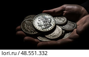 numismatics silver dollars ai generated. Стоковое AI-изображение, AI-художник Vectorwin / Фотобанк Лори