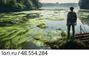 algae water smell ai generated. Стоковое AI-изображение, AI-художник Vectorwin / Фотобанк Лори