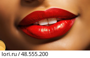 elegant gold teeth ai generated. Стоковое AI-изображение, AI-художник Vectorwin / Фотобанк Лори