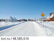 Город Заводоуковск Тюменской области. Городская улица (2018 год). Стоковое фото, фотограф Александр Тараканов / Фотобанк Лори