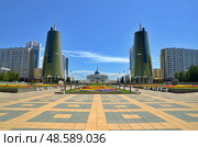 Water Green Boulevard in Astana. symbol of Kazakhstan (2011 год). Редакционное фото, фотограф Александр Карпенко / Фотобанк Лори