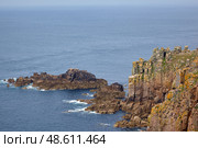 Dr Syntax's Head and Goose Slade Point, the most westerly point of mainland England. Cornwall. England. GB. (2009 год). Стоковое фото, фотограф Сергей Пристяжнюк (Serg Zastavkin) / Фотобанк Лори