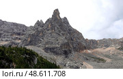 Озеро Сорапис. Гора Божий Перст. Июль. Италия. Lake Sorapis. Mountain of God's Finger. July. Italy. (2022 год). Стоковое фото, фотограф Горшков Александр / Фотобанк Лори