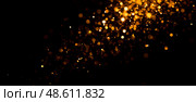 Golden bokeh effect, blurred glowing sparkles, warm shimmering lights, defocused glitter background, festive abstract overlay, elegant golden particles, magical light texture, glowing blurry light. Стоковое AI-изображение, AI-художник Павел Муравьев / Фотобанк Лори