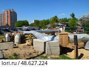 Граница между Москвой и Московской областью, 2018 год. Стоковое фото, фотограф Photolart / Фотобанк Лори