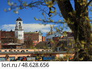 Часовая башня. Выборг. Ленинградская область. Редакционное фото, фотограф Роман Рожков / Фотобанк Лори