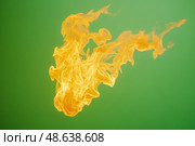 Orange Red Flames Engulf on green screen background. Vibrant fire animated on green backdrop. Burning flame animation. Frame Template. Chroma key. Motion graphics. Creative video for overlay. Inferno. Стоковое AI-изображение, AI-художник Марина Демидюк / Фотобанк Лори