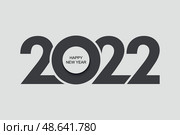 Happy New Year 2021 text design logo. template for your design. Стоковая иллюстрация, иллюстратор Максим Гребешков / Фотобанк Лори
