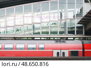 Поезд в Германии (2019 год). Стоковое фото, фотограф YuryKara / Фотобанк Лори