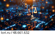 Compliance rule law and regulation graphic interface for business quality policy. Стоковое AI-изображение, AI-художник Anastasy Yarmolovich / Фотобанк Лори