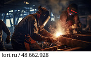 lurgy manufacturing metal ai generated. Стоковое AI-изображение, AI-художник Vectorwin / Фотобанк Лори