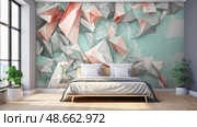 decorated smashed wall decals ai generated. Стоковое AI-изображение, AI-художник Vectorwin / Фотобанк Лори