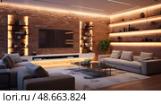 living led lighting equipment ai generated. Стоковое AI-изображение, AI-художник Vectorwin / Фотобанк Лори