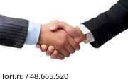 agreement handshake isolated on white ai generated. Стоковое AI-изображение, AI-художник Vectorwin / Фотобанк Лори