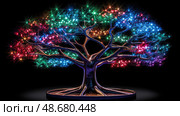 display tree technology ai generated. Стоковое AI-изображение, AI-художник Vectorwin / Фотобанк Лори
