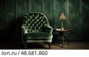 backrest green velvet texture ai generated. Стоковое AI-изображение, AI-художник Vectorwin / Фотобанк Лори