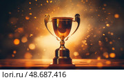 achievement gold standard ai generated. Стоковое AI-изображение, AI-художник Vectorwin / Фотобанк Лори