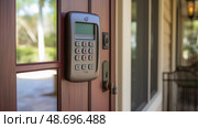 intercom garage door keypad ai generated. Стоковое AI-изображение, AI-художник Vectorwin / Фотобанк Лори