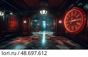 clues virtual door ai generated. Стоковое AI-изображение, AI-художник Vectorwin / Фотобанк Лори