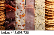 brittle cracker texture ai generated. Стоковое AI-изображение, AI-художник Vectorwin / Фотобанк Лори