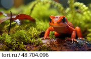 eastern red eft ai generated. Стоковое AI-изображение, AI-художник Vectorwin / Фотобанк Лори