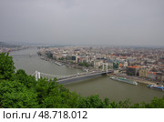 Река Дунай и панорама старого города Будапешта,Венгрия (2010 год). Стоковое фото, фотограф Дымов Игорь / Фотобанк Лори
