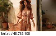 maxi fashion look book ai generated. Стоковое AI-изображение, AI-художник Vectorwin / Фотобанк Лори