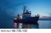 coastguard blue siren ai generated. Стоковое AI-изображение, AI-художник Vectorwin / Фотобанк Лори