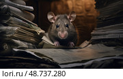 maintenance rats house ai generated. Стоковое AI-изображение, AI-художник Vectorwin / Фотобанк Лори