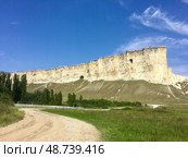 Белая скала (Ак-Кая). Республика Крым, Белогорский район (2022 год). Стоковое фото, фотограф Щеголева Ольга / Фотобанк Лори