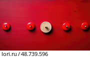 standout red pin ai generated. Стоковое AI-изображение, AI-художник Vectorwin / Фотобанк Лори