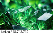 jade green crystals ai generated. Стоковое AI-изображение, AI-художник Vectorwin / Фотобанк Лори