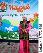 На весеннем  празднике Наурыз в посёлке Аксу. Редакционное фото, фотограф Владимир Абакумов / Фотобанк Лори