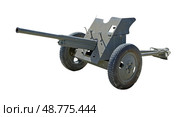 Макет – противотанковая пушка 53-К, калибр 45 мм. Old Soviet cannon WW2. (2017 год). Редакционное фото, фотограф Татьяна Д / Фотобанк Лори
