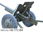 Макет – противотанковая пушка 53-К, калибр 45 мм. Old Soviet cannon WW2. (2015 год). Редакционное фото, фотограф Татьяна Д / Фотобанк Лори