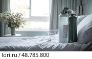 hospital medical oxygen tank ai generated. Стоковое AI-изображение, AI-художник Vectorwin / Фотобанк Лори