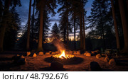 shdows light a fire ai generated. Стоковое AI-изображение, AI-художник Vectorwin / Фотобанк Лори